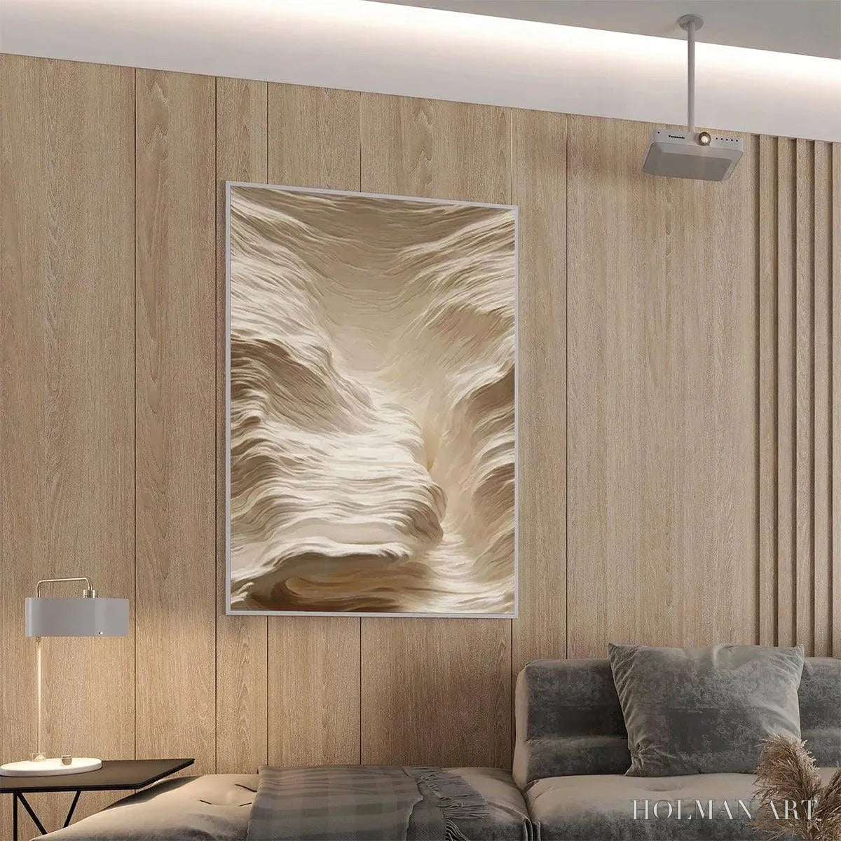 HOLMAN ART White Sand Dunes – Textured Abstract Landscape Painting, Vertical - image 5