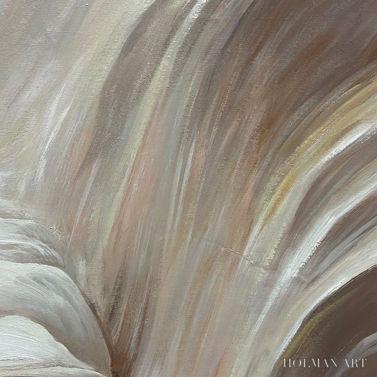 HOLMAN ART White Sand Dunes – Textured Abstract Landscape Painting, Vertical - image 6