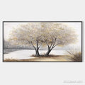 HOLMAN ART Twilight Trees – Serene Landscape Painting of Trees by the Water - image 1