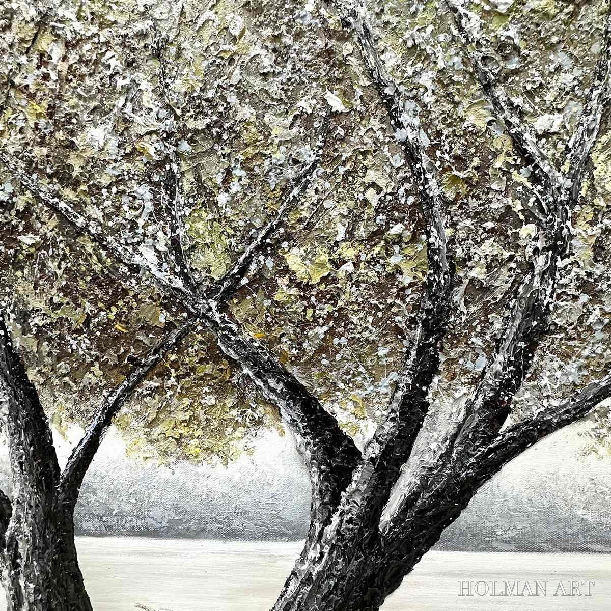 HOLMAN ART Twilight Trees – Serene Landscape Painting of Trees by the Water - image 4