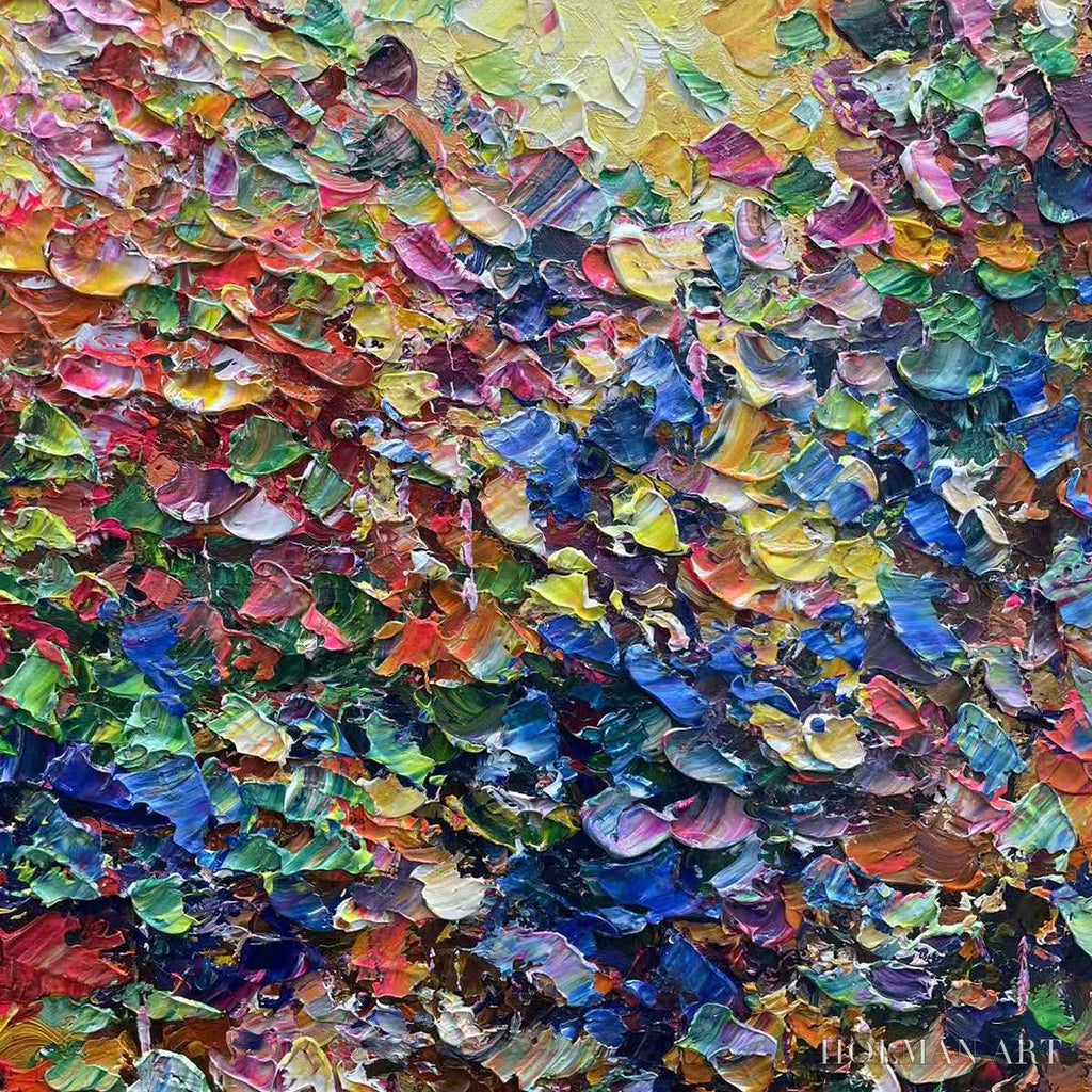 HOLMAN ART Autumn Glow – Textured Abstract Landscape Painting in Vibrant Autumn Colors - image 5