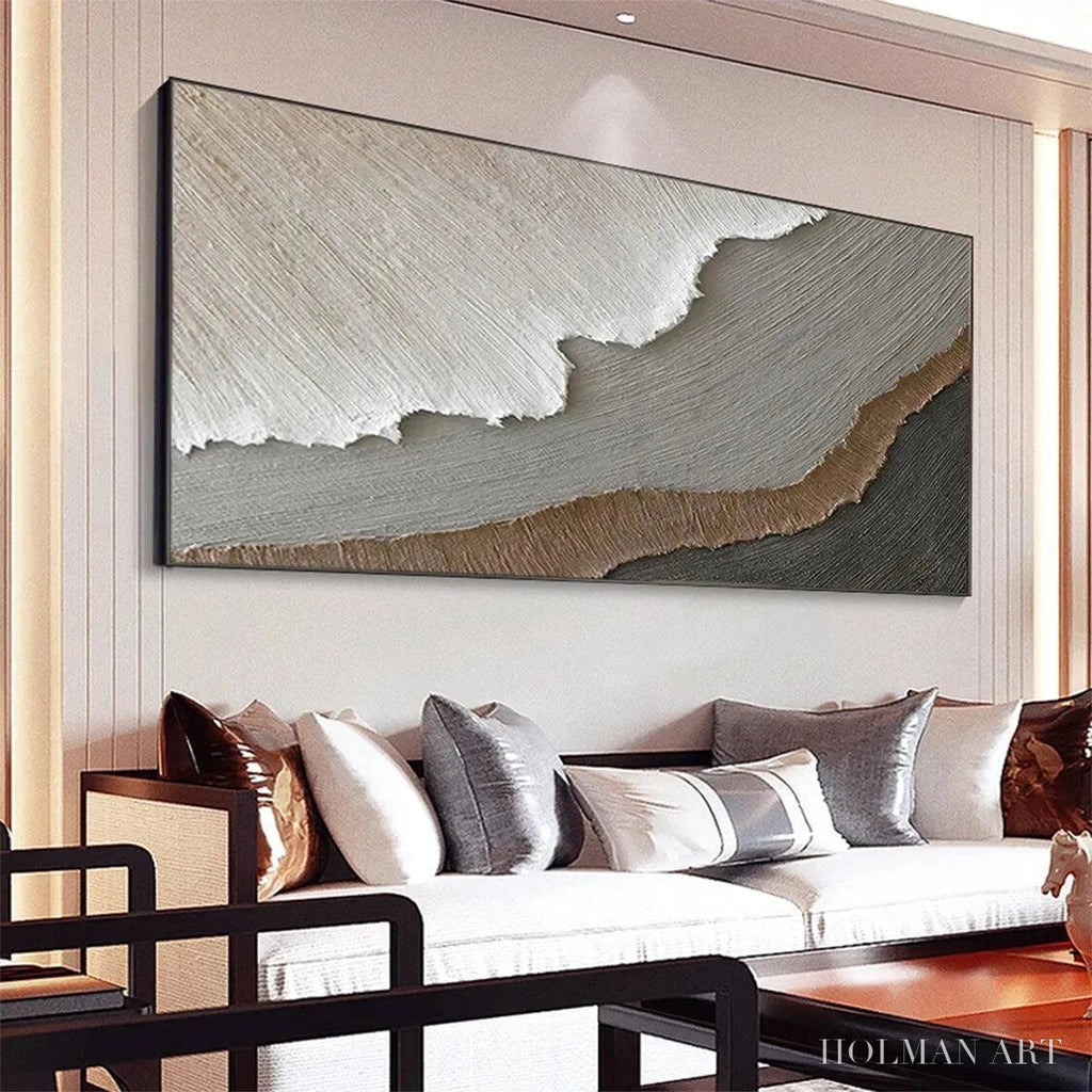 HOLMAN ART Earth Tones – Textured Abstract Landscape Painting in Neutral Colors - image 6