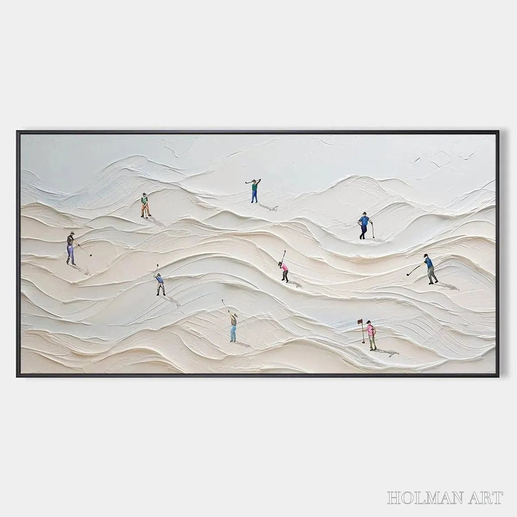 HOLMAN ART Fairway Vista – Textured Golf Course Landscape Painting - image 1