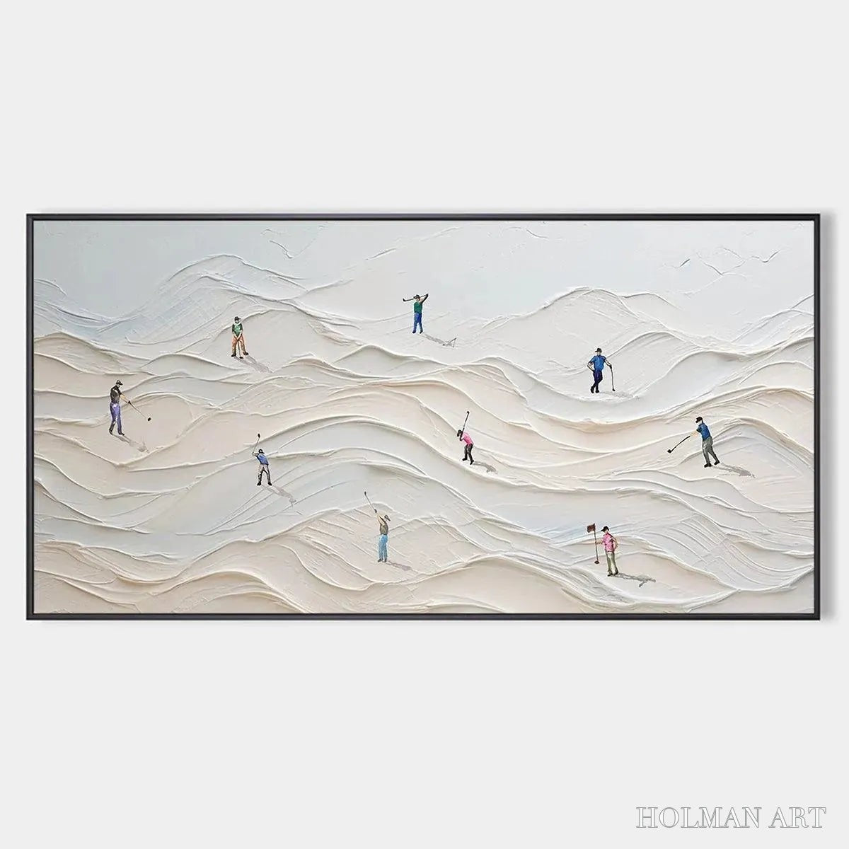 HOLMAN ART Fairway Vista – Textured Golf Course Landscape Painting - image 1