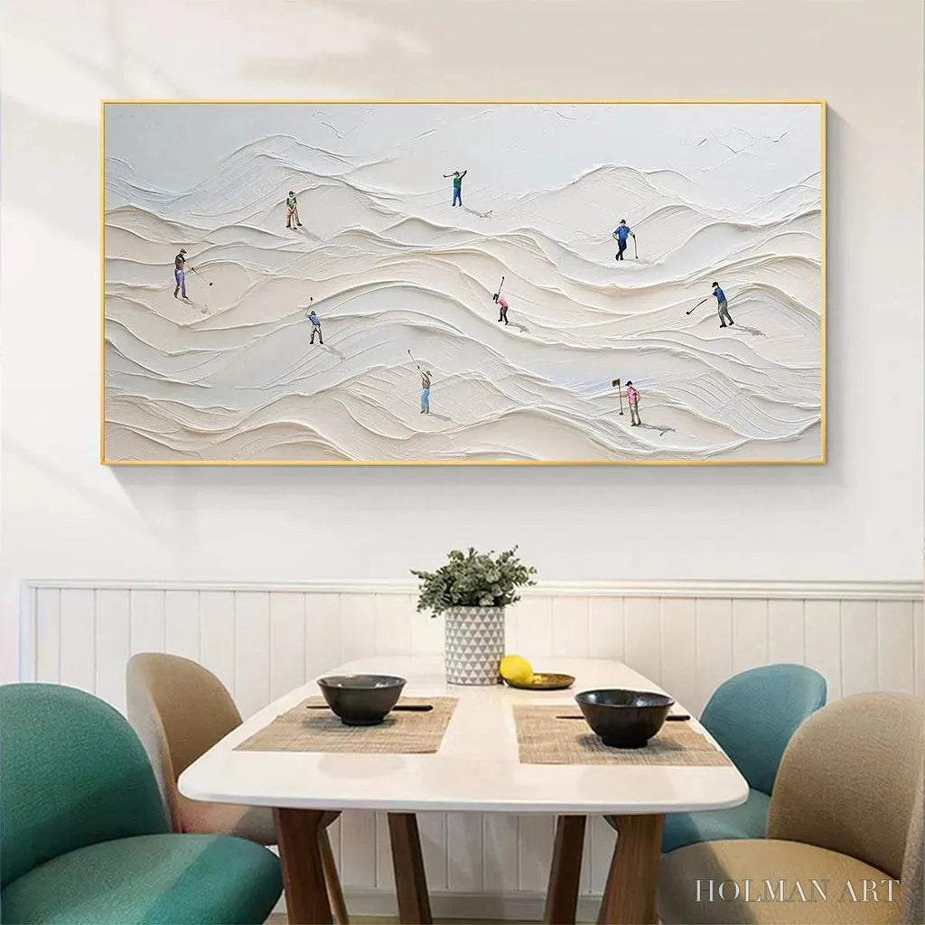 HOLMAN ART Fairway Vista – Textured Golf Course Landscape Painting - image 4