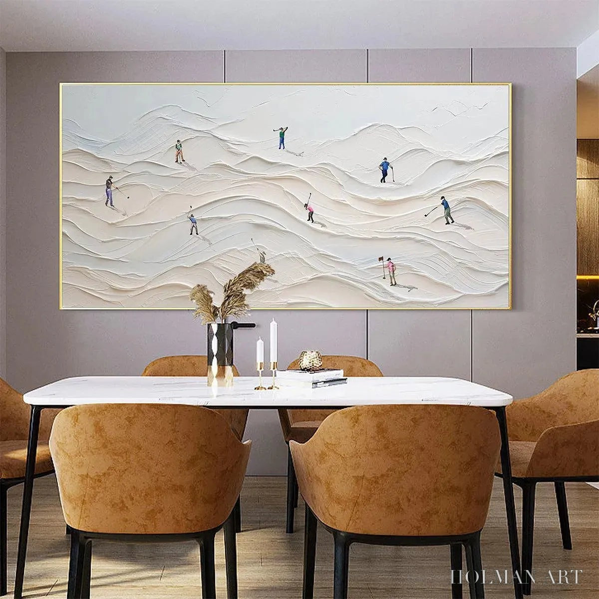 HOLMAN ART Fairway Vista – Textured Golf Course Landscape Painting - image 5