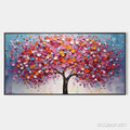 HOLMAN ART Jewel Tones Tree – Textured Impasto Tree Painting in Vibrant Pink - image 1