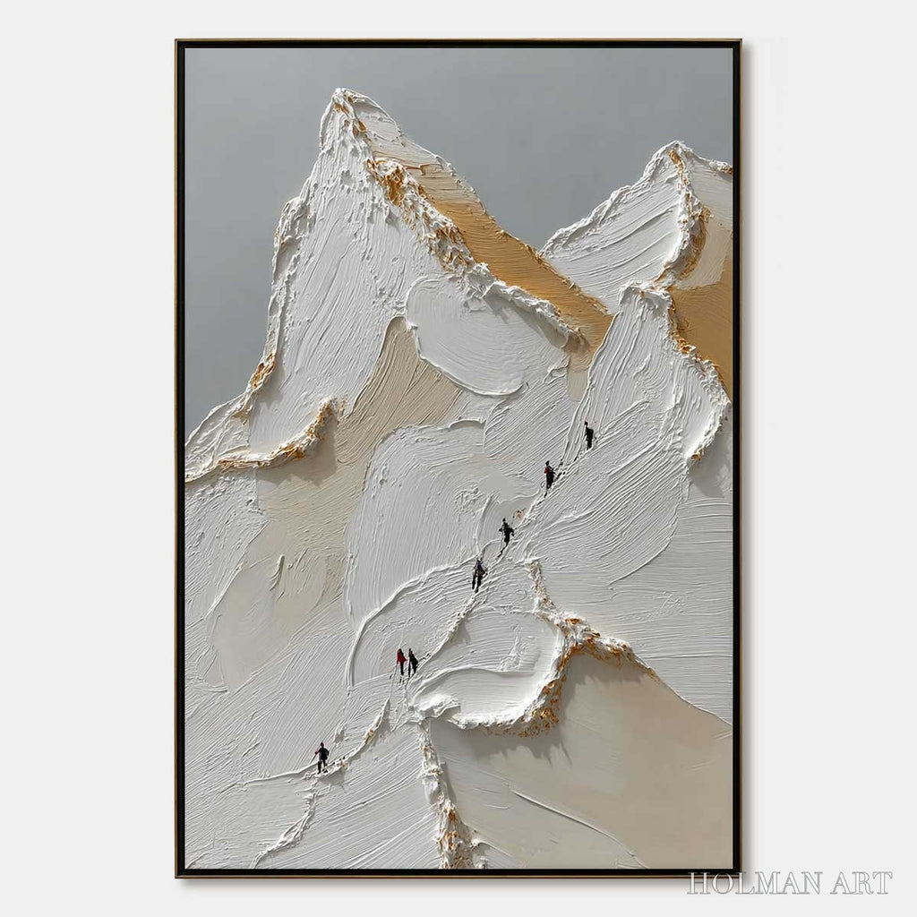 HOLMAN ART Apex – Textured Impasto Painting of a Mountain Ascent - image 1