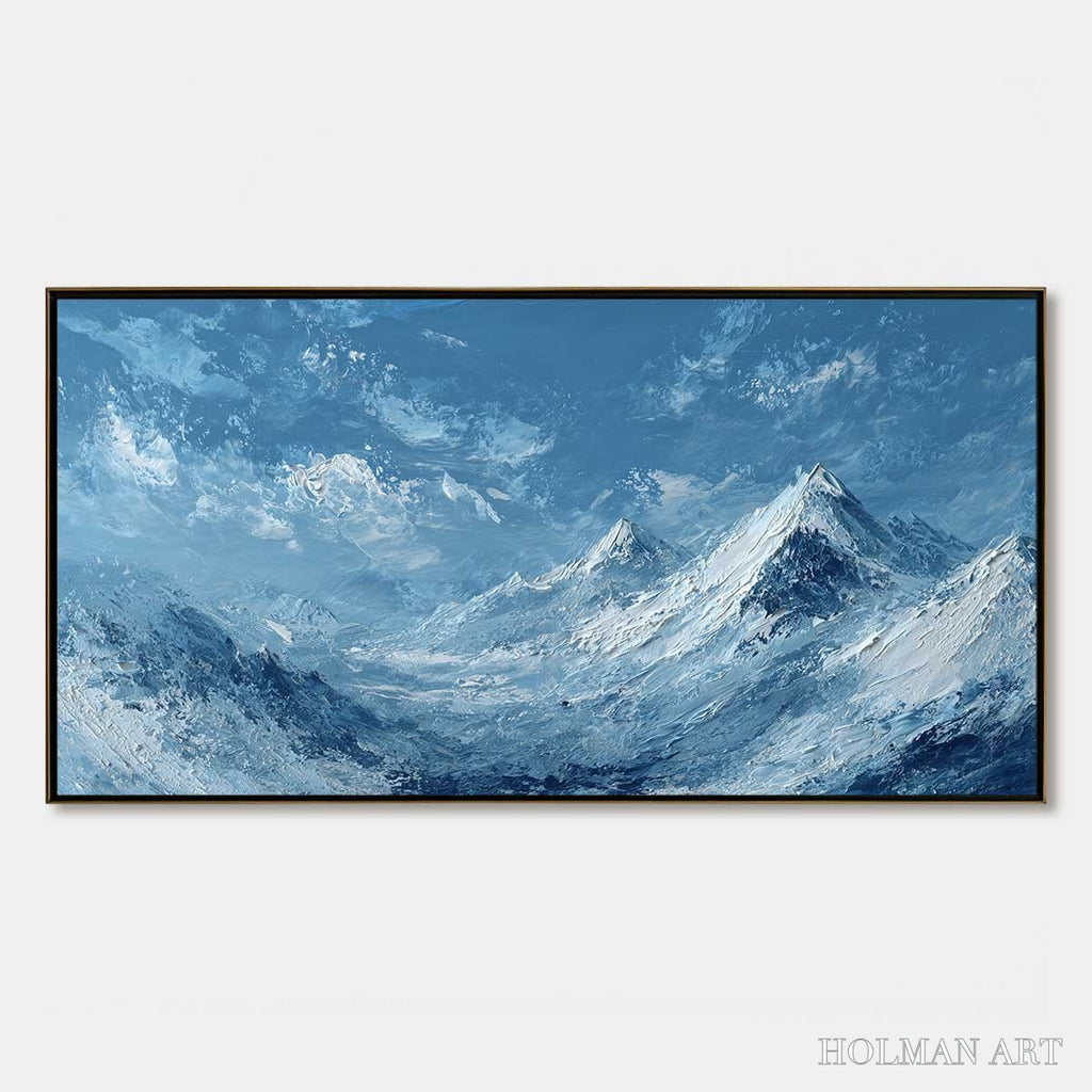 HOLMAN ART Alpine Echo – Textured Impasto Mountain Landscape Painting - image 1