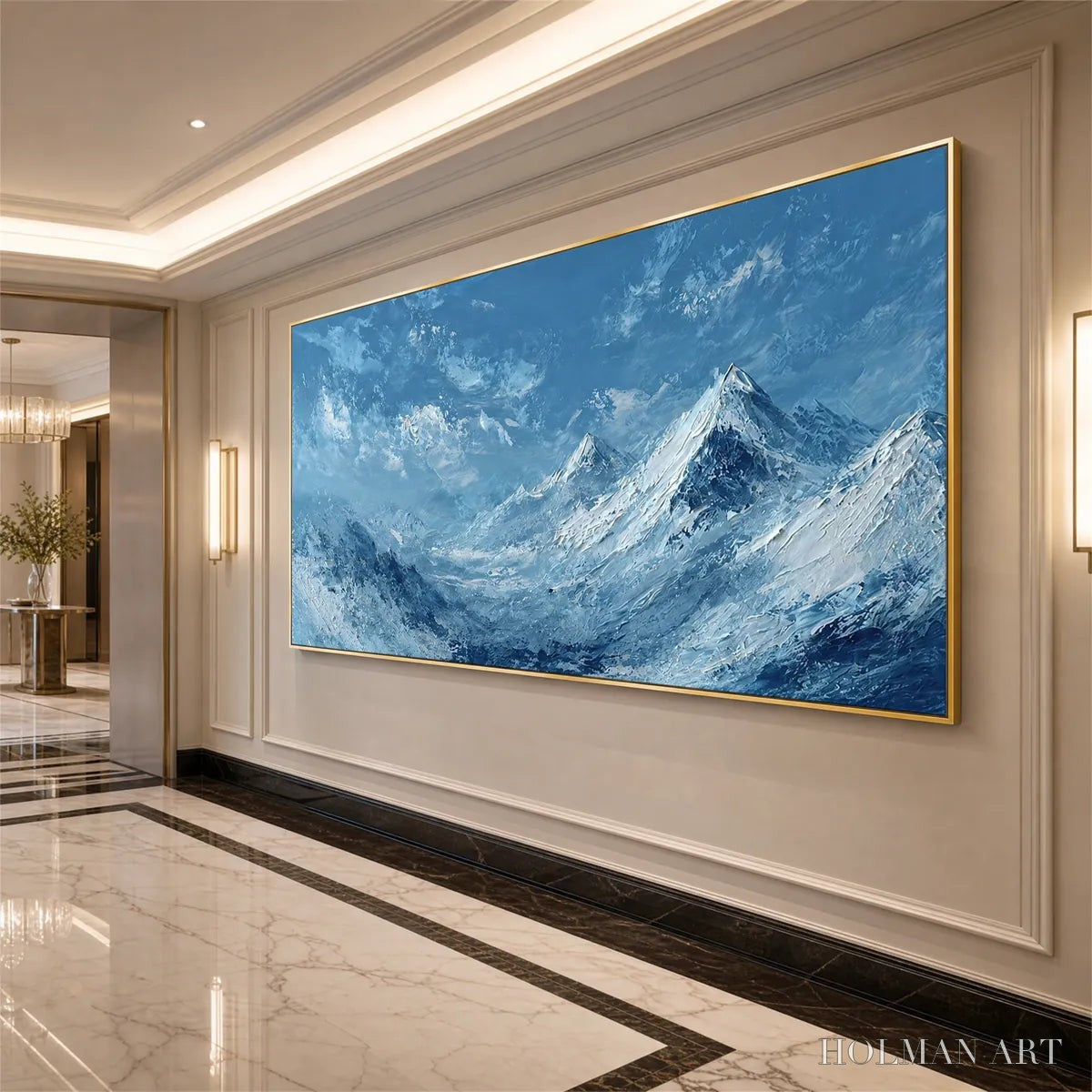 HOLMAN ART Alpine Echo – Textured Impasto Mountain Landscape Painting - image 4