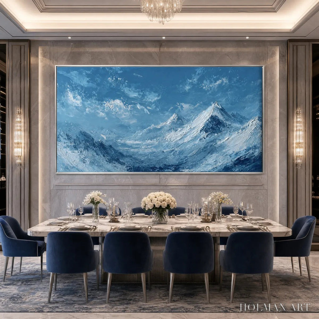 HOLMAN ART Alpine Echo – Textured Impasto Mountain Landscape Painting - image 6