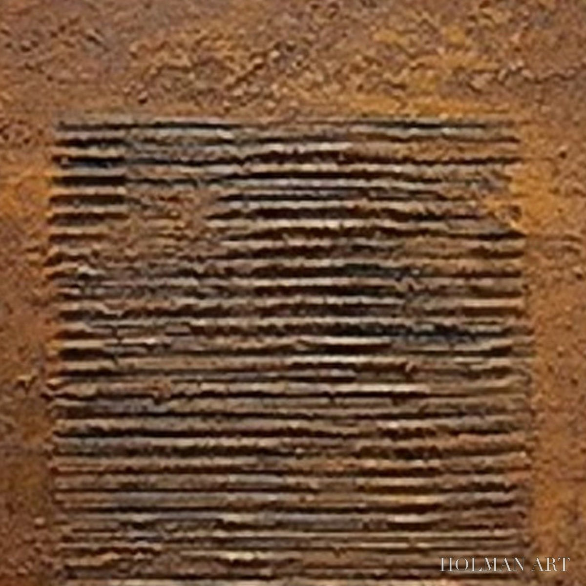 HOLMAN ART Earthen Codex – Large Textured Brown Wabi Sabi Abstract Art - image 3