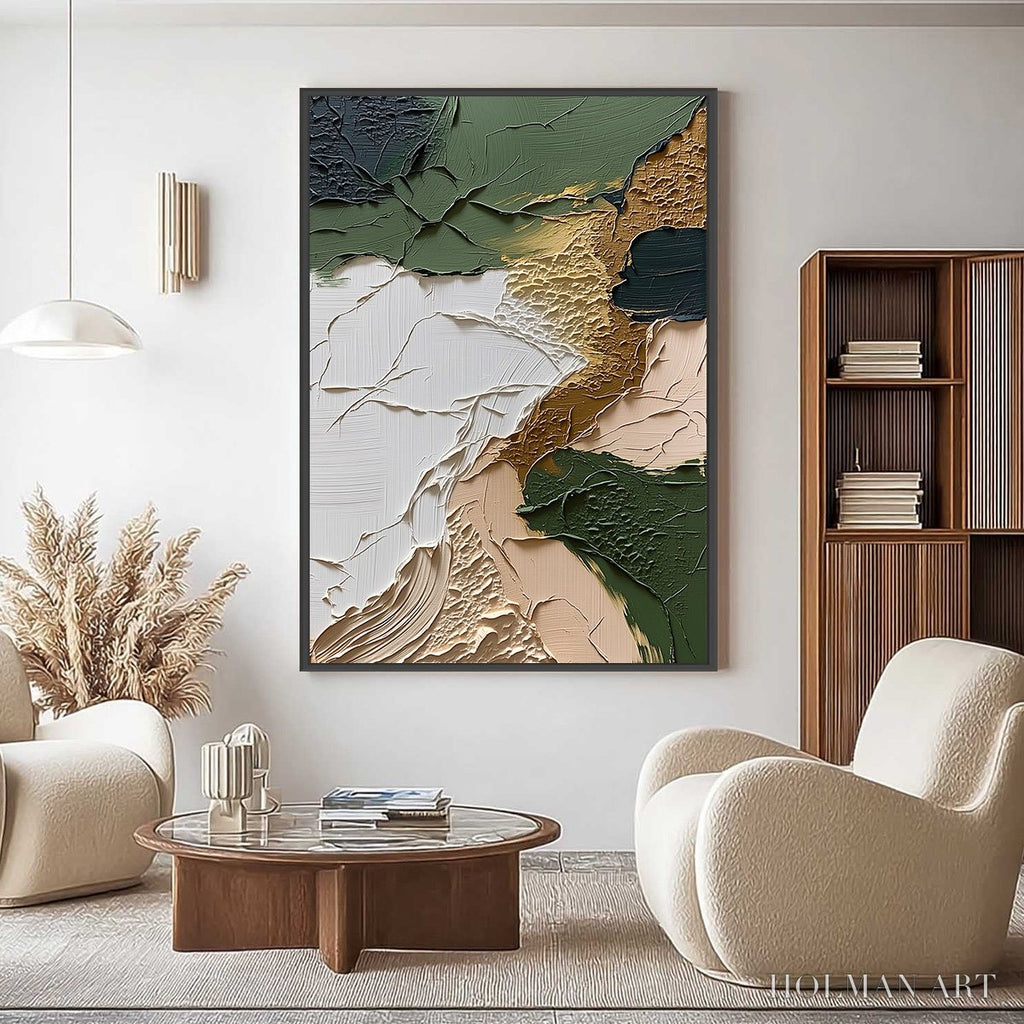 HOLMAN ART Terrain – Textured Wabi Sabi Abstract Painting in Earth Tones - image 2