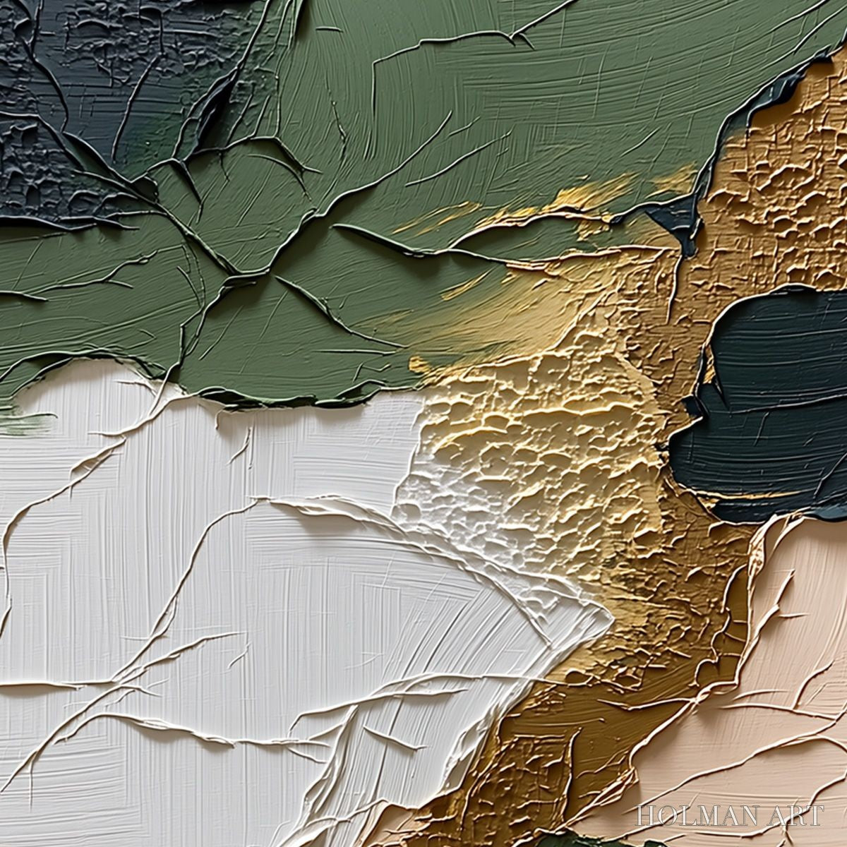 HOLMAN ART Terrain – Textured Wabi Sabi Abstract Painting in Earth Tones - image 3