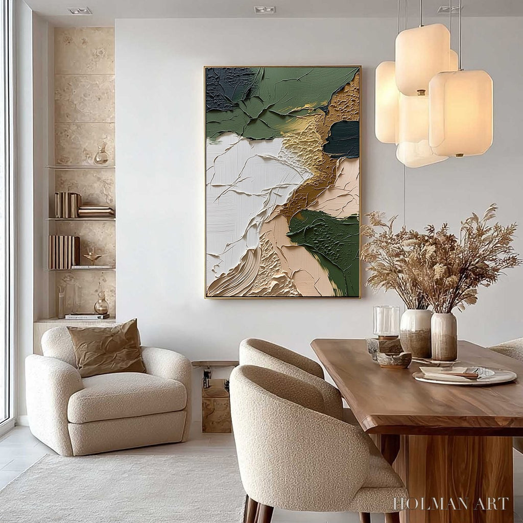 HOLMAN ART Terrain – Textured Wabi Sabi Abstract Painting in Earth Tones - image 4