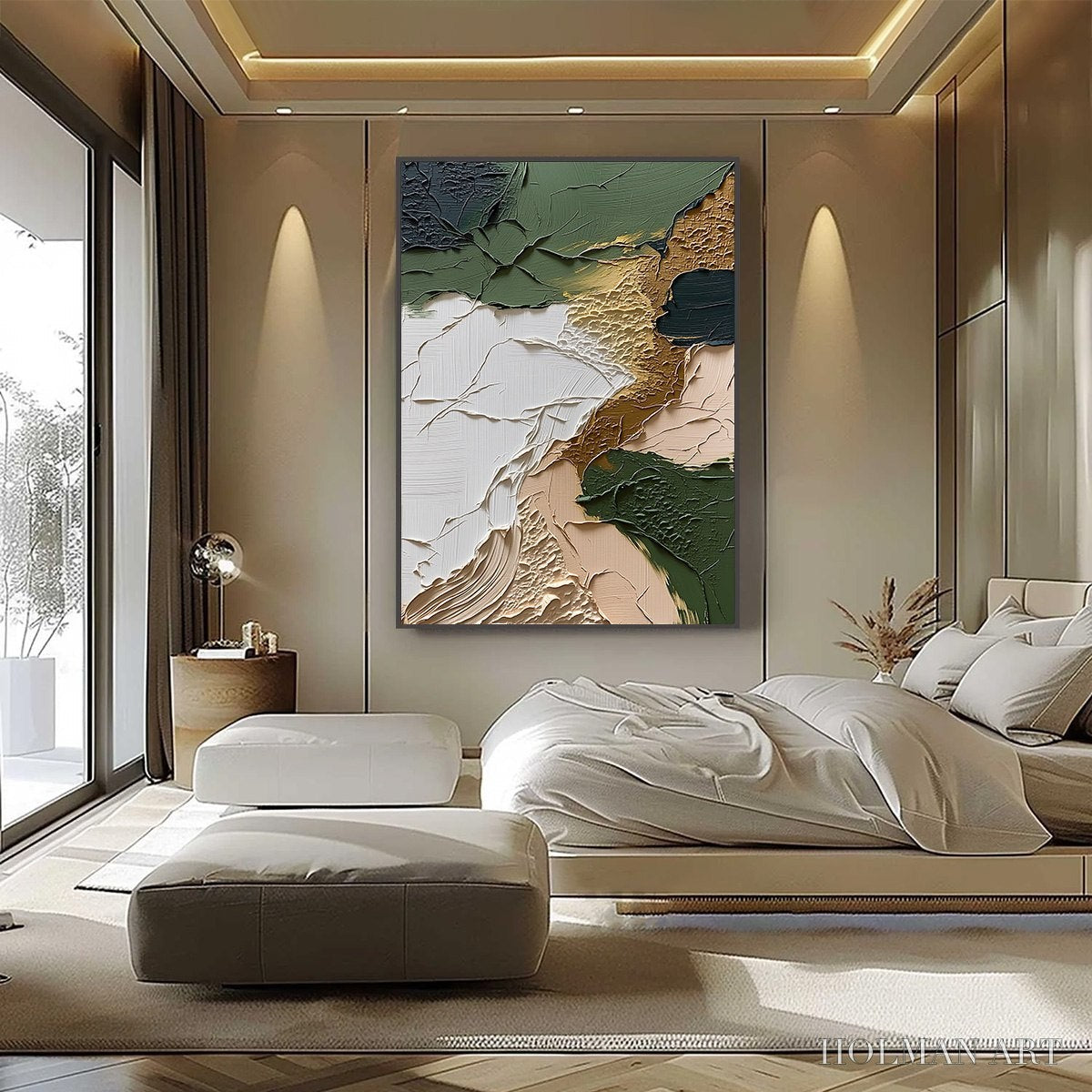 HOLMAN ART Terrain – Textured Wabi Sabi Abstract Painting in Earth Tones - image 6