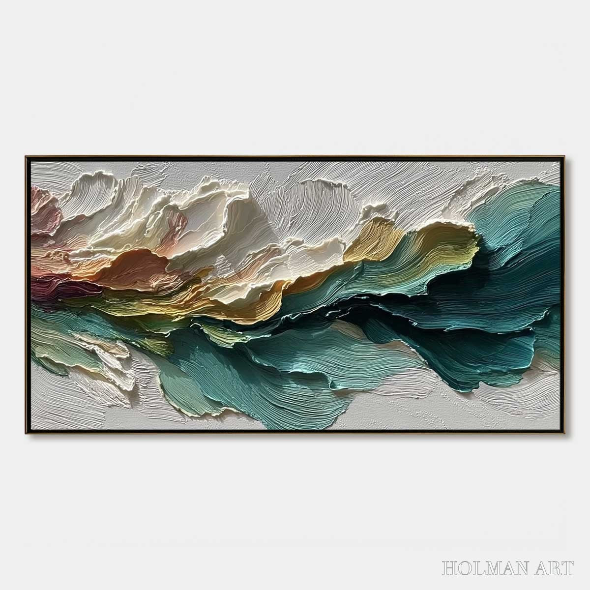 HOLMAN ART Canyon Rhythm – Large Textured Abstract Impasto Landscape Painting - image 1