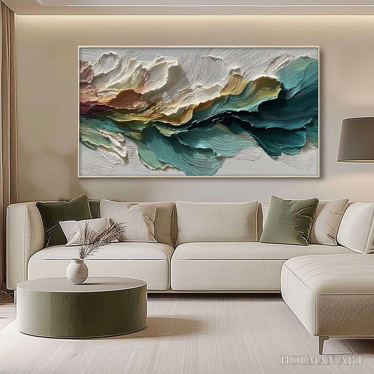HOLMAN ART Canyon Rhythm – Large Textured Abstract Impasto Landscape Painting - image 4