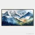 HOLMAN ART Alpine Majesty – Textured Impasto Mountain Range Landscape Painting - image 1