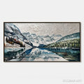 HOLMAN ART Glacial Serenity – Heavily Textured Impasto Mountain Lake Painting - image 1