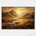 HOLMAN ART Golden Canyon – Textured Impasto Mountain Valley Landscape Painting - image 1