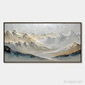 HOLMAN ART Alpine Serenity – Textured Wabi Sabi Mountain Landscape Painting - image 1