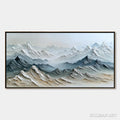 HOLMAN ART Eternal Summits – Textured Wabi Sabi Mountain Landscape Painting - image 1