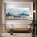 HOLMAN ART Eternal Summits – Textured Wabi Sabi Mountain Landscape Painting - image 2