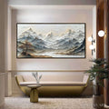 HOLMAN ART Eternal Horizons – Textured Wabi Sabi Mountain Landscape Painting - image 2