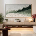 HOLMAN ART Emerald Ridge – Heavily Textured Wabi Sabi Abstract Landscape Painting - image 2