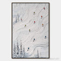 HOLMAN ART Powder Day – Textured Impasto Ski Slope - image 1