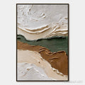 HOLMAN ART Verdant Ridge – Textured Wabi Sabi Abstract Landscape Painting - image 1