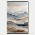 HOLMAN ART Whispering Ridges – Textured Wabi Sabi Mountain Landscape Painting - image 1