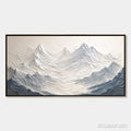 HOLMAN ART Alpine Majesty – Textured Minimalist Mountain Painting - image 1