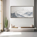 HOLMAN ART Frozen Peaks – Textured Minimalist Mountain Landscape - image 2