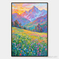HOLMAN ART Alpine Bloom – Impasto Colorful Mountain Landscape Painting - image 1