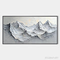 HOLMAN ART Frozen Peaks – Textured Impasto Mountain Landscape Oil Painting - image 1