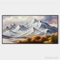 HOLMAN ART Autumn Majesty – Panoramic Mountain Landscape Oil Painting with Autumn Foliage - image 1