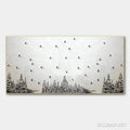 HOLMAN ART Alpine Symphony – Minimalist Skiing Scene on Textured Canvas - image 1