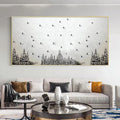 HOLMAN ART Alpine Symphony – Minimalist Skiing Scene on Textured Canvas - image 2