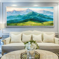 HOLMAN ART Emerald Valley Vista – Panoramic Mountain Landscape Oil Painting - image 2