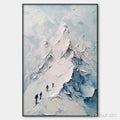 HOLMAN ART Ascent – Textured Impasto Mountain Landscape Painting with Skiers - image 1
