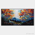 HOLMAN ART Colorful Forest Landscape Oil Painting - Autumn Vibes - image 1