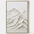 HOLMAN ART White Mountain – Textured Mountain Painting - image 1