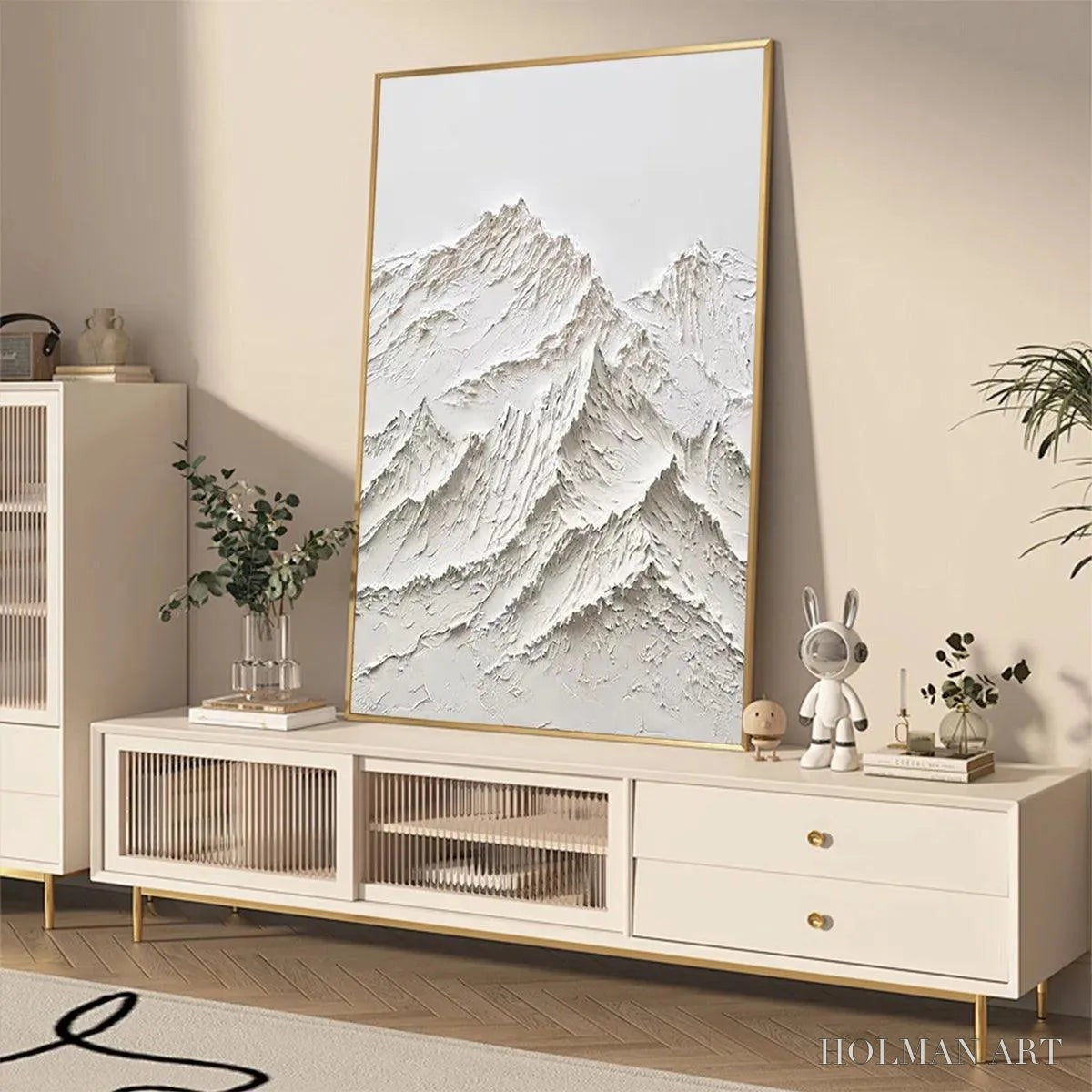 HOLMAN ART White Mountain – Textured Mountain Painting - image 5