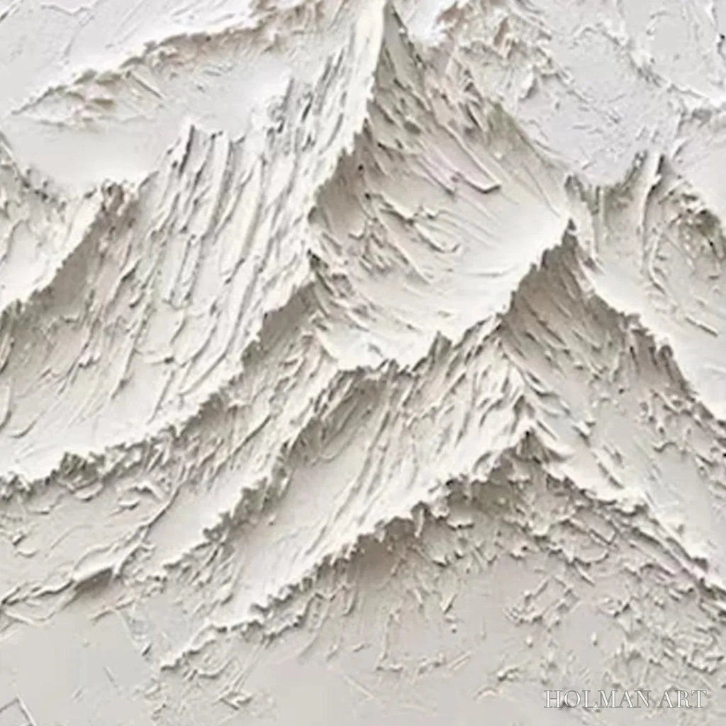 HOLMAN ART White Mountain – Textured Mountain Painting - image 6