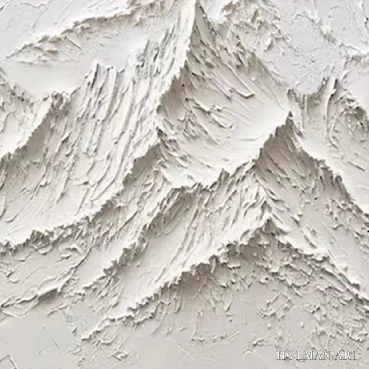 HOLMAN ART White Mountain – Textured Mountain Painting - image 6