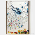HOLMAN ART Alpine Ski Day – Textured Ski Scene Painting, Vertical - image 1