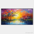 HOLMAN ART Enchanted Riverview – Colorful Landscape Painting - image 1