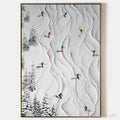 HOLMAN ART Alpine Slopes – Textured White Skiing Landscape Painting - image 1